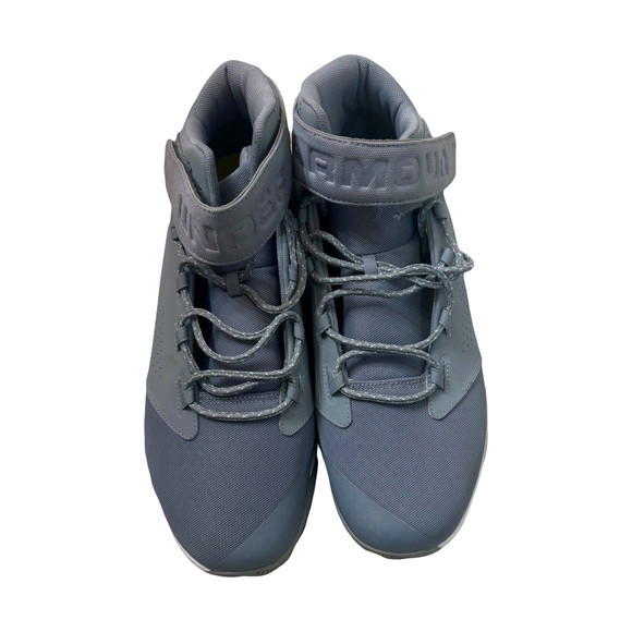 Under Armour Get B Zee Steel Gray Basketball Sneakers Size 14 Shoes - Picture 3 of 8